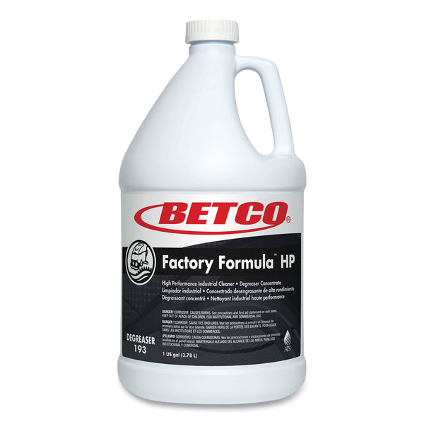 Betco Factory Formula HP Cleaner Degreaser, 1 gal Bottle, 4/Carton (BET1930400) Case of 4