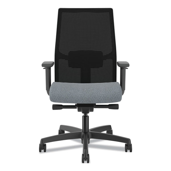 HON® Ignition 2.0 4-Way Stretch Mid-Back Mesh Task Chair, Gray Adjustable Lumbar Support, Basalt/Black (HONI2M2BMLA25TK) Each