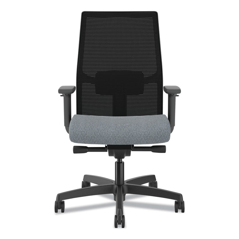 HON® Ignition 2.0 4-Way Stretch Mid-Back Mesh Task Chair, Gray Adjustable Lumbar Support, Basalt/Black (HONI2M2BMLA25TK) Each