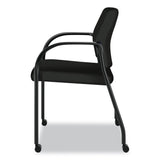 HON Ignition Series Guest Chair with Arms, Polyester Fabric Seat, 25" x 21.75" x 33.5", Black (HONIS109HCU10) Each