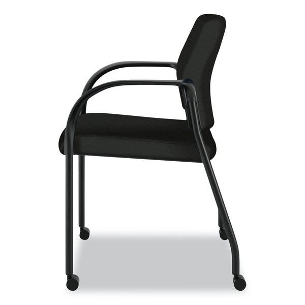 HON Ignition Series Guest Chair with Arms, Polyester Fabric Seat, 25" x 21.75" x 33.5", Black (HONIS109HCU10) Each