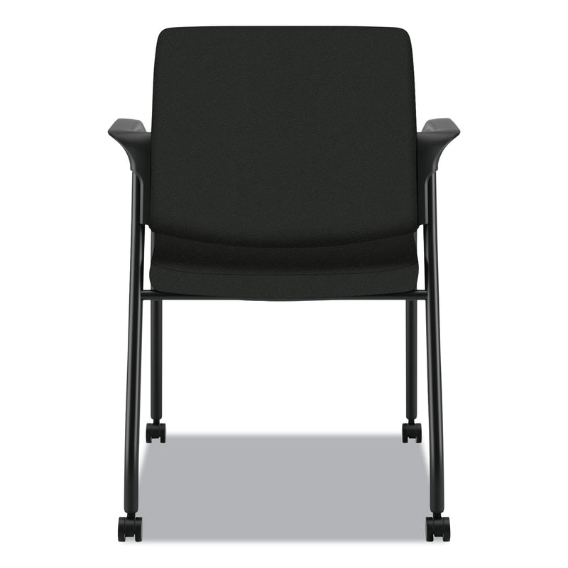 HON Ignition Series Guest Chair with Arms, Polyester Fabric Seat, 25" x 21.75" x 33.5", Black (HONIS109HCU10) Each