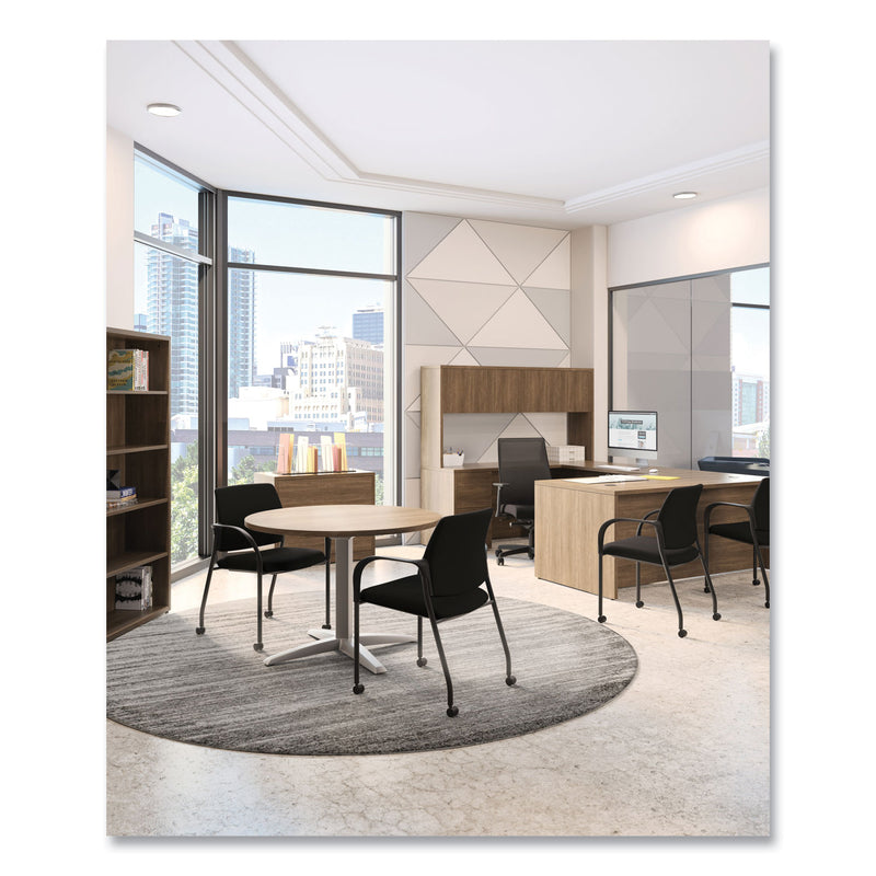 HON Ignition Series Guest Chair with Arms, Polyester Fabric Seat, 25" x 21.75" x 33.5", Black (HONIS109HCU10) Each