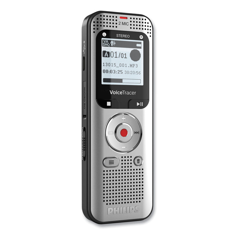 Philips Voice Tracer DVT2015 Digital Recorder with Sembly, 8 GB (PSPDVT2015) Each