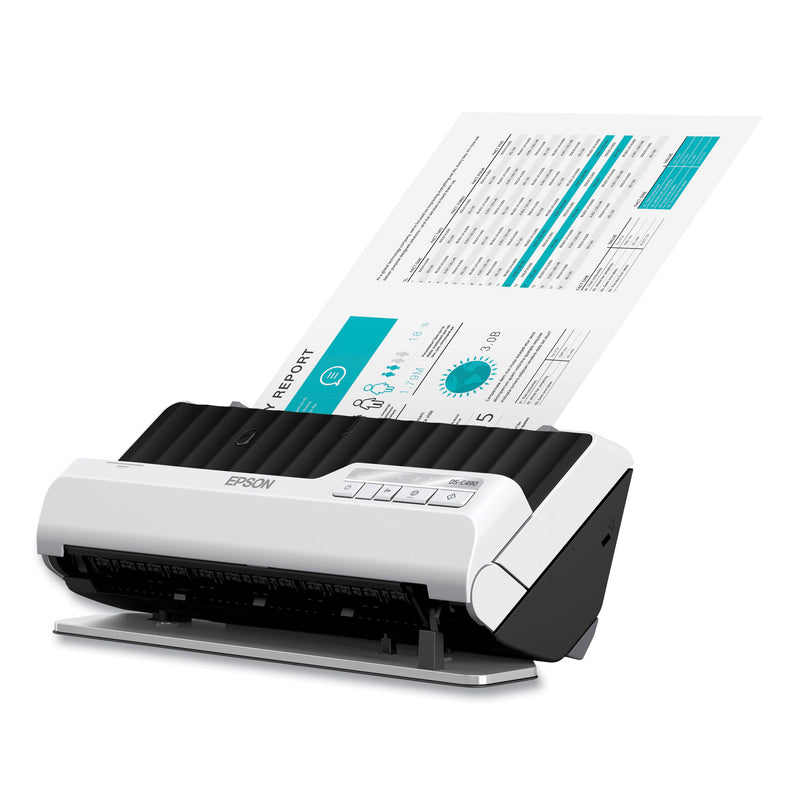 Epson® DS-C490 Color Compact Desktop Document Scanner, 660 dpi Optical Resolution, 20-Sheet Auto Document Feeder (EPSB11B271201) Each