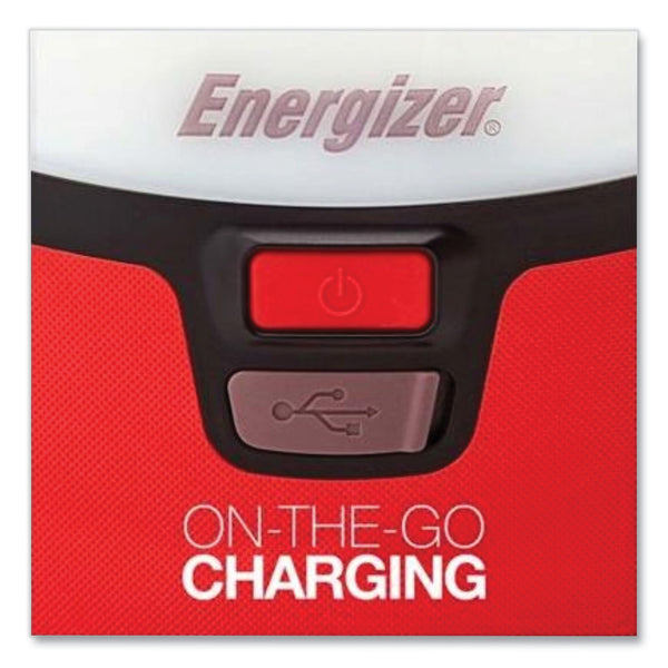 Energizer Vision LED USB Lantern, 4 D Batteries  (Sold Separately), Red/White (EVEENALU451E) Each