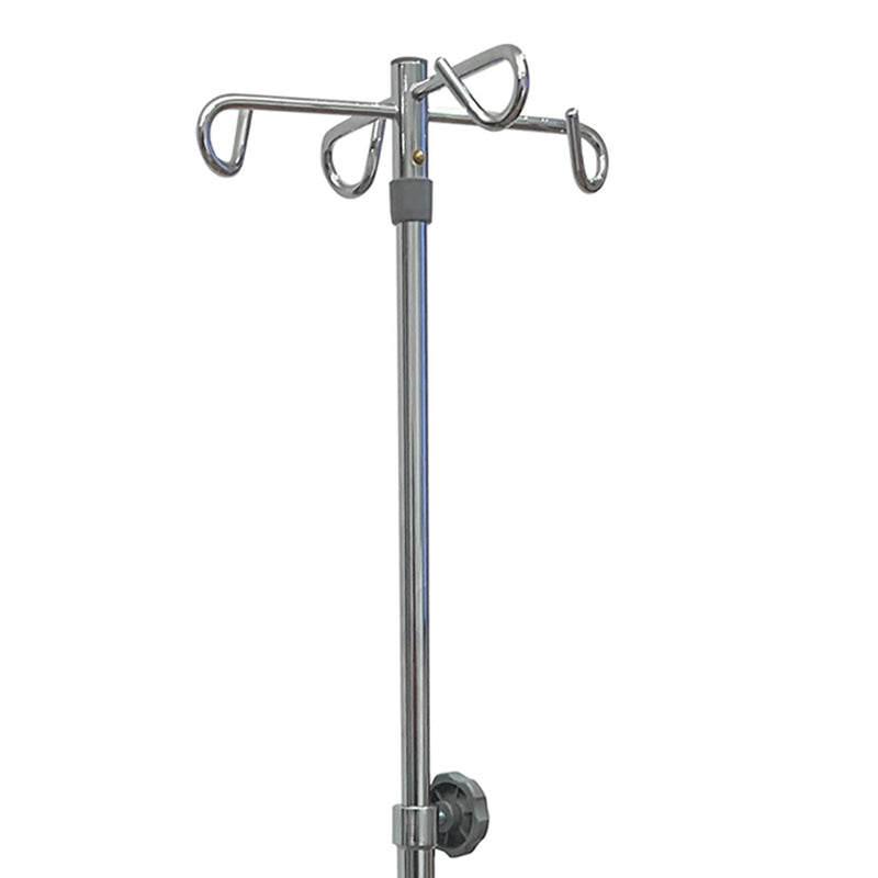 McKesson IV Stand Floor Stand 4 Hooks 5 Legs with Casters (1223673_EA) 1/EA