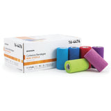 McKesson Cohesive Bandage 4 Inch X 5 Yard Self-adherent Closure Purple / Pink / Green / Light Blue / Royal Blue / Red NonSterile Standard Compression (992533_RL) 1/RL