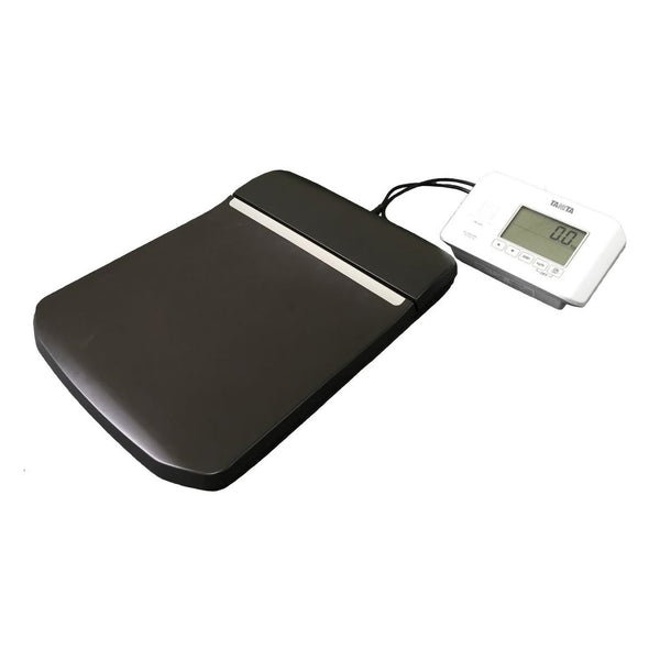 Tanita® Floor Scale with Remote Indicator Digital Display 660 lbs. / 300 kg Capacity Black / White AC Adapter / Battery Operated (995924_EA) 1/EA