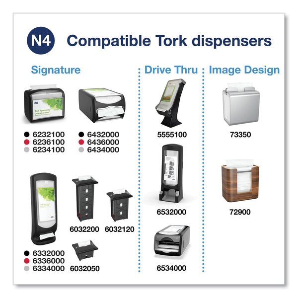 Tork Xpressnap Interfold Dispenser Napkins, 2-Ply, 6.5 x 8.5, White, 500/Pack, 12 Packs/Carton (TRK100990) Case of 12