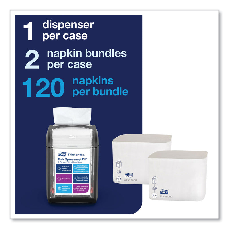 Tork Xpressnap Fit Starter Pack, 4 x 6 x 7, Black (TRK800723) Each