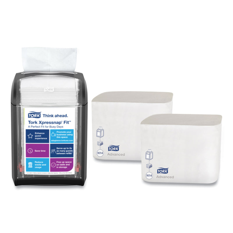 Tork Xpressnap Fit Starter Pack, 4 x 6 x 7, Black (TRK800723) Each