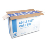 AmerCareRoyal® Heavyweight Poly Aprons, Crab Design, One Size Fits All, White/Red, 500/Box, 5 Boxes/Carton (RPPPB24) Case of 2500