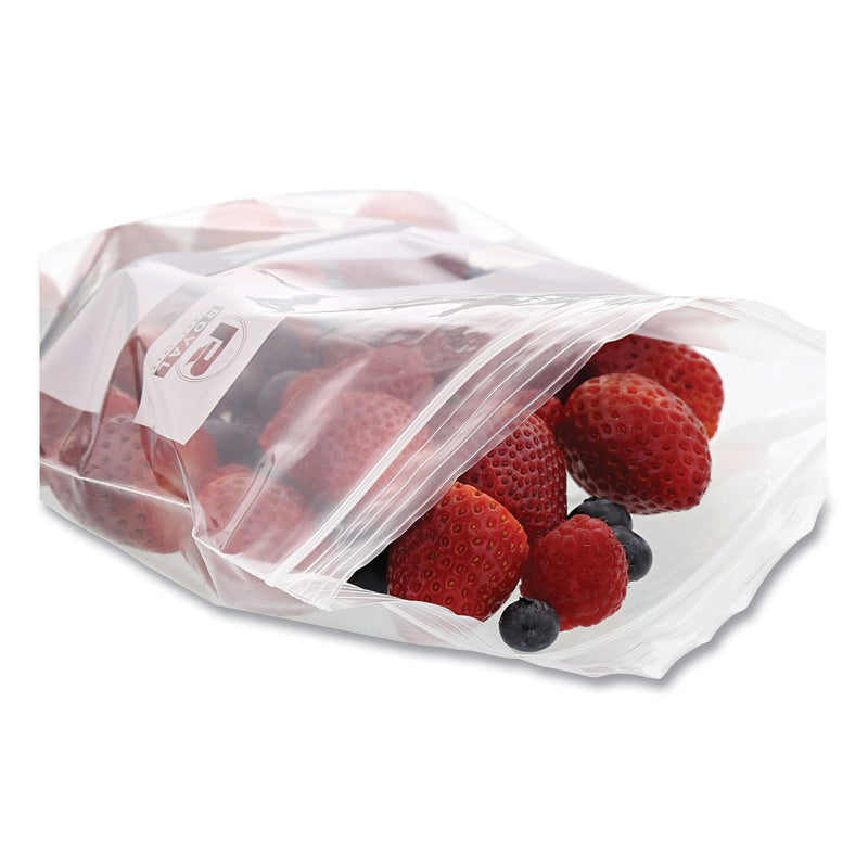AmerCareRoyal Zipper Bags, 1.73 mil, 7" x 7.99", Clear, 500/Carton (RPPZBQ78) Case of 500