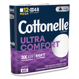 Cottonelle® Ultra ComfortCare Toilet Paper, Soft Tissue, Mega Rolls, Septic Safe, 2-Ply, White, 284/Roll, 12 Rolls/Pack, 48 Rolls/Carton (KCM55494) Case of 48