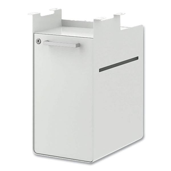 HON® Fuse Undermount Storage Pedestal, 1 Shelf/1 Cubby, Left/Right Orientation, White, 10 x 14.37 x 20 (HONHAUFHR15PJWL) Each