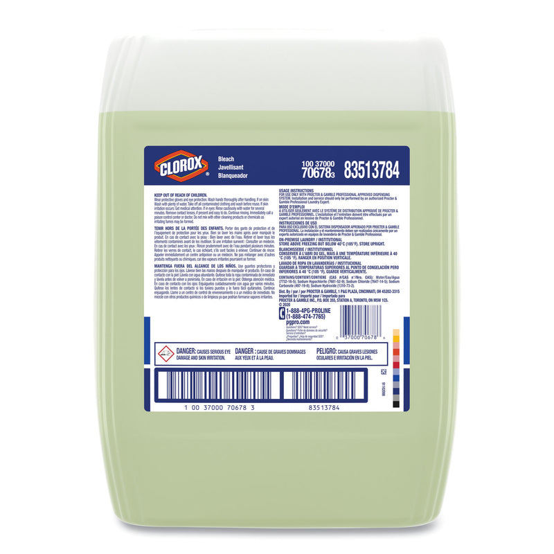 P&G Pro Line Clorox Bleach Laundry Additive, 5 gal Closed Loop Container (PPL70678) Each
