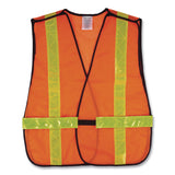 GloWear 8080BAX Non-Certified X-Back Hi-Vis Safety Vest, Polyester, One Size Fits Most, Orange/Yellow (EGO26030) Each