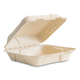 Nourish Molded Fiber Takeout Container, Compostable, 9 x 10 x 2, Natural, Sugarcane, 200/Carton (VEGVWHC101NFA) Case of 200