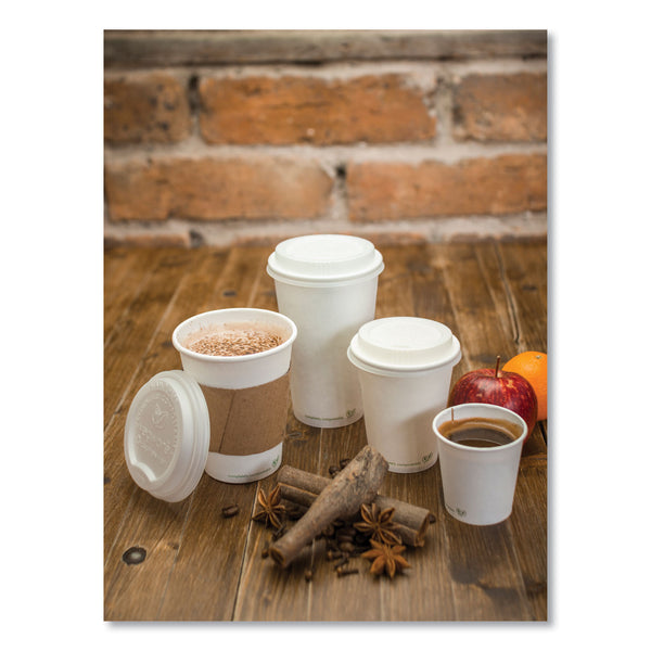 Vegware Kraft Hot Cup Sleeves, Fits Vegware 89-Series Hot Cups, Kraft, 1,000/Carton (VEGQ2) Case of 1000