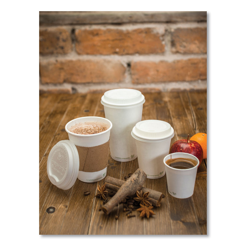 Vegware Kraft Hot Cup Sleeves, Fits Vegware 89-Series Hot Cups, Kraft, 1,000/Carton (VEGQ2) Case of 1000
