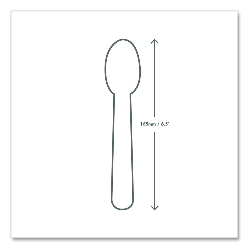 Vegware White CPLA Cutlery, Spoon, 1,000/Carton (VEGVWSP65) Case of 1000
