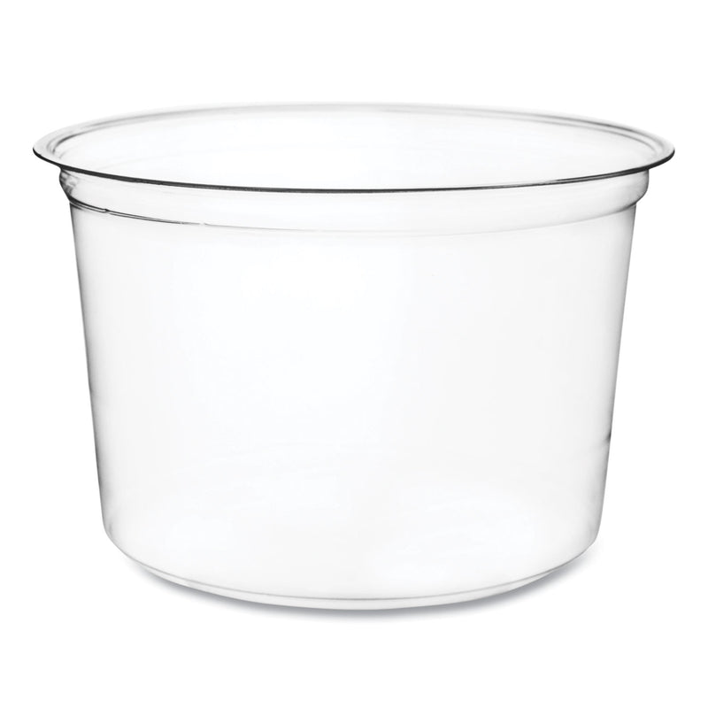 Vegware Round Deli Pots, 16 oz, 4.6 Diameter x 3"h, Clear, Plastic, 500/Carton (VEGCFDC16) Case of 500