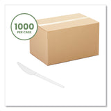 Vegware White CPLA Cutlery, Knife, 1,000/Carton (VEGVWKN65) Case of 1000