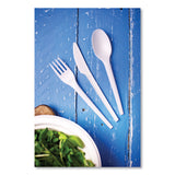 Vegware White CPLA Cutlery, Fork, 1,000/Carton (VEGVWFK65) Case of 1000