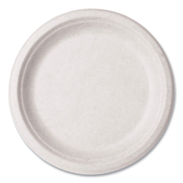 Vegware Molded Fiber Tableware, Plate, 9" Diameter, White, 500/Carton (VEGWHBRG09) Case of 500