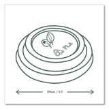 Vegware 89 Series Hot Cup Lids, Fits 89-Series Hot Cups, White, 1,000/Carton (VEGVLID89S) Case of 1000