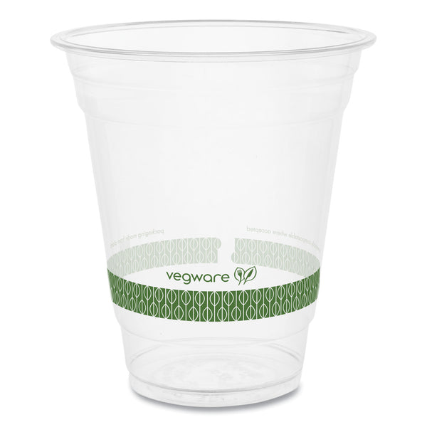 Vegware 96-Series Cold Cup, 12 oz, Clear/Green, 1,000/Carton (VEGR360YG) Case of 1000