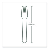 Vegware White CPLA Cutlery, Fork, 1,000/Carton (VEGVWFK65) Case of 1000