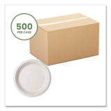 Vegware Molded Fiber Tableware, Plate, 9" Diameter, White, 500/Carton (VEGWHBRG09) Case of 500
