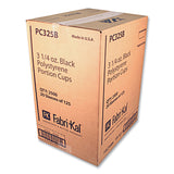 Fabri-Kal Portion Cups, 3.25 oz, Black, 125/Sleeve, 20 Sleeves/Carton (FABPC325B) Case of 20