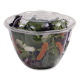 Renewable and Compostable Salad Bowls with Lids, 48 oz, Clear, Plastic, 150/Carton (ECOEPSB48) Case of 150