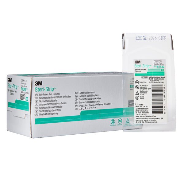 Steri-Strip™ Skin Closure Strip 1/4 X 1-1/2 Inch Nonwoven Material Reinforced Strip White (5781_CS) 200/CS