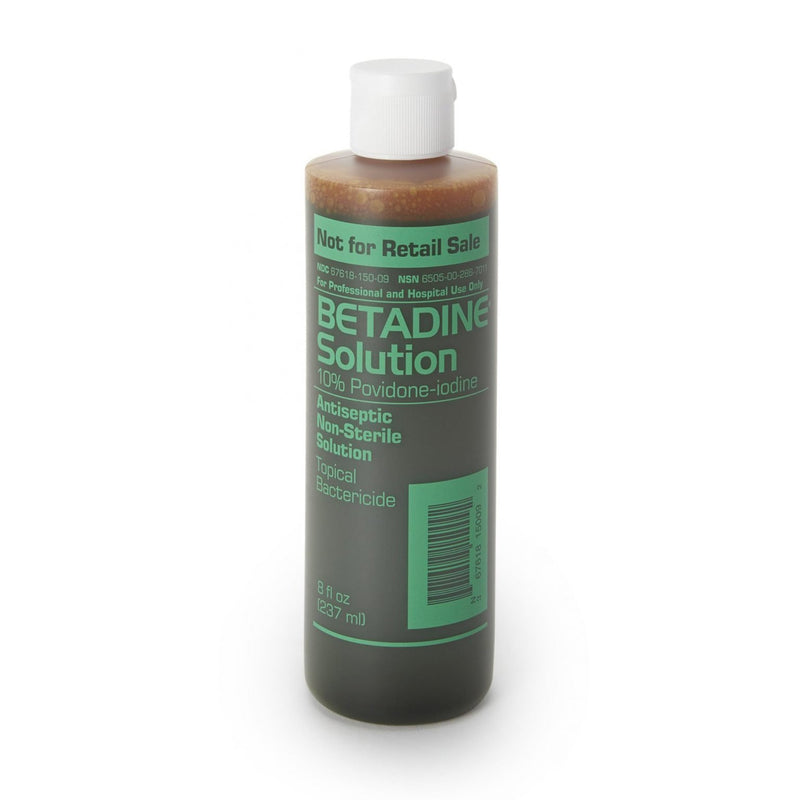 Betadine® Skin Prep Solution 8 oz. Bottle 10% Strength Povidone-Iodine NonSterile (1257415_EA) 1/EA