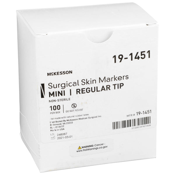 McKesson Skin Marker Prep-Resistant Gentian Violet Ink NonSterile Mini Regular Tip (1042455_EA) 1/EA