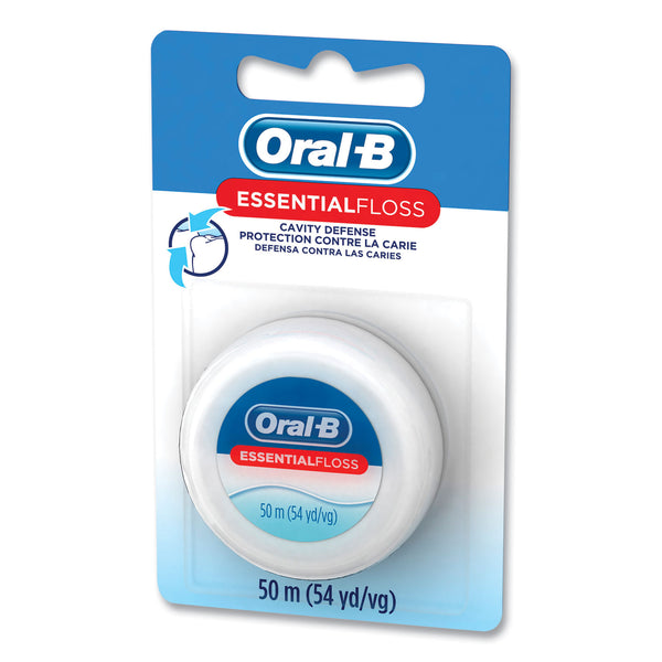 Oral-B® Essential Floss, 55 yd, Unscented, White, 24/Carton (PGC82576) Case of 24