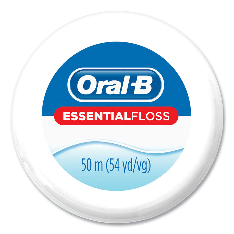 Oral-B® Essential Floss, 55 yd, Unscented, White, 24/Carton (PGC82576) Case of 24