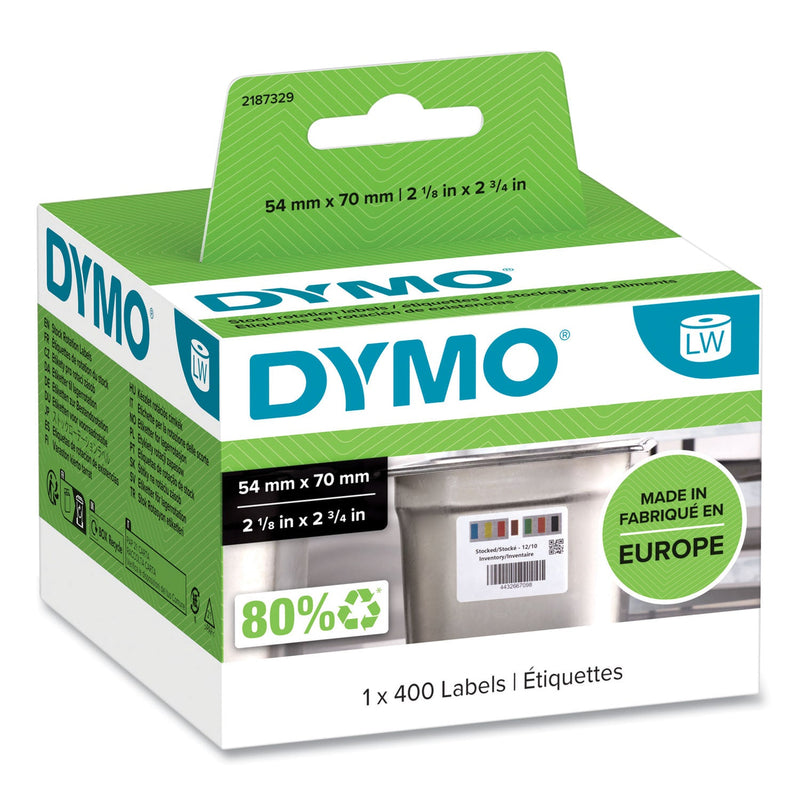 DYMO® Days of the Week Barcode Labels for LabelWriter Label Printers, 2.75 x 2.12, Black/White, 400 Labels/Roll (DYM2187329)