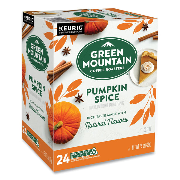 Green Mountain Coffee® Fair Trade Certified Pumpkin Spice Flavored Coffee K-Cups, 24/Box (GMT6758) Box of 24