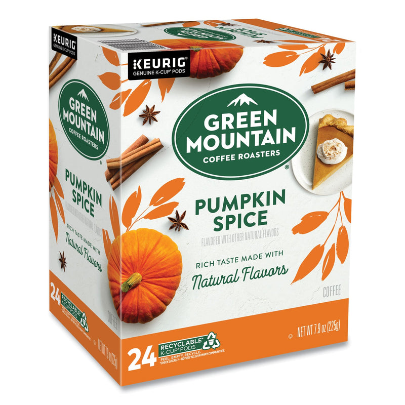 Green Mountain Coffee® Fair Trade Certified Pumpkin Spice Flavored Coffee K-Cups, 96/Carton (GMT6758CT) Case of 96