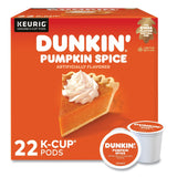 Dunkin Donuts® K-Cup Pods, Pumpkin Spice, 22/Box (GMT7596) Box of 24