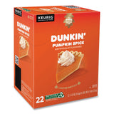 Dunkin Donuts® K-Cup Pods, Pumpkin Spice, 22/Box (GMT7596) Box of 24