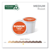 Dunkin Donuts® K-Cup Pods, Pumpkin Spice, 22/Box (GMT7596) Box of 24