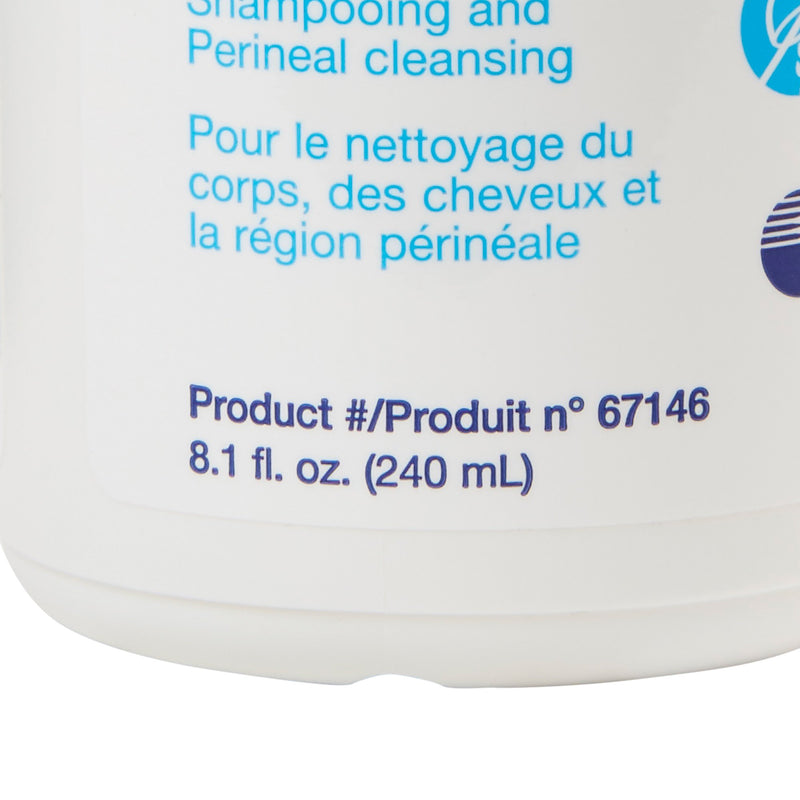 Bedside-Care® Rinse-Free Shampoo and Body Wash 8.1 oz. Pump Bottle Unscented (1077625_EA) 1/EA