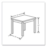 HON 80000 Laminate Occasional End Table, Rectangular, 24w x 20d x 20h, Kingswood Walnut (HON80193LKI1) Each