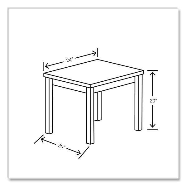 HON 80000 Laminate Occasional End Table, Rectangular, 24w x 20d x 20h, Kingswood Walnut (HON80193LKI1) Each